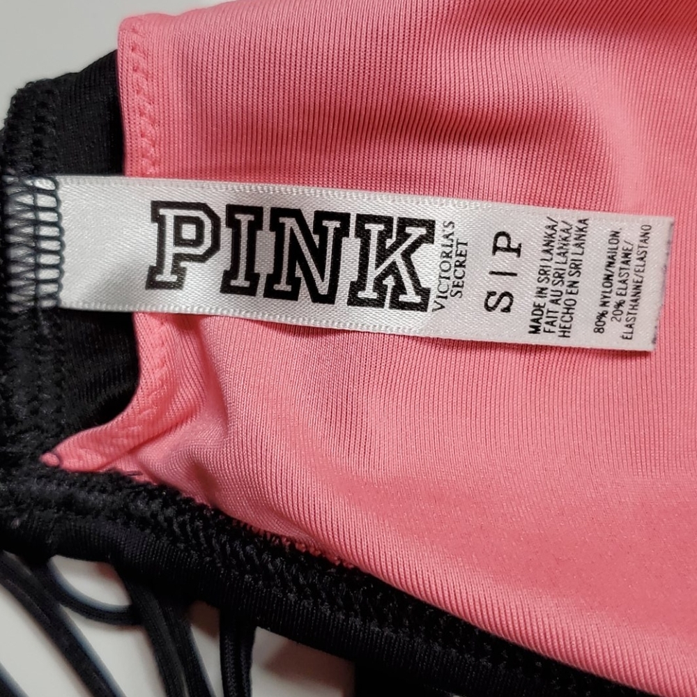 🚨 SOLD!🚨VS PINK Fringe Halter Bikini Top 👙 - Picture 6 of 7